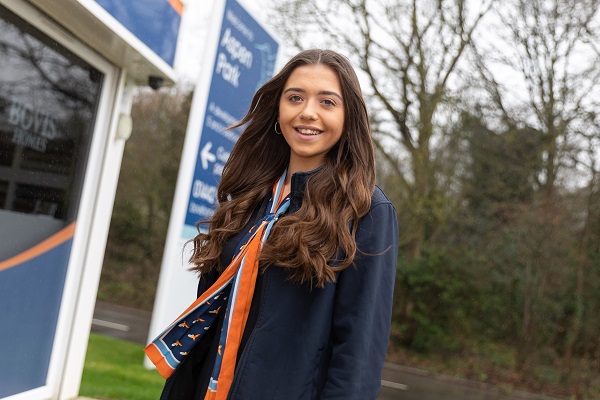 Former apprentice Rhiana, 21, urges youngsters to join housebuilding industry